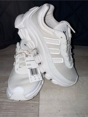 Adidas Adifom Megaride J White Silver Sneakers Size 5 youth  6.5 women NWT